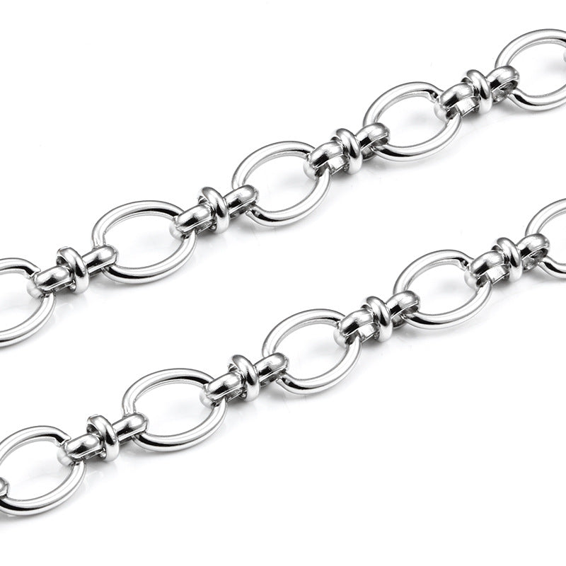 Wholesale Stainless Steel Handmade Chain Knot Chain DIY Jewelry Matching Chain Pants Chain Necklace Bracelet